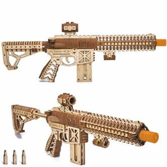 Wood Trick Assault Gun AR-T Model Kit